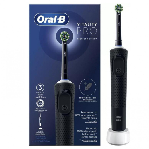 Зубна Braun BRAUN Oral-B Vitality D103.413.3 PRO Protect X Clean Cross Action EB50BRB Black - 1