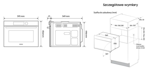 Духова шафа з функцією мікрохвильовки Samsung NQ5B4353FBK - 6