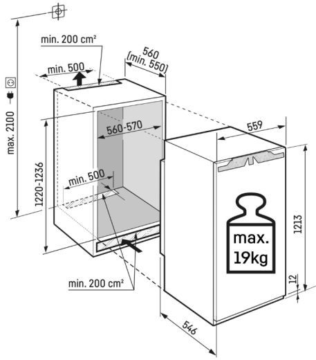 Встраиваемый холодильник Liebherr IRBAd 4170 Peak - 4