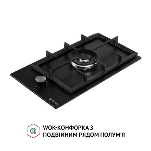 Поверхня газова Domino на металі Perfelli HGM 31404 BL - 4