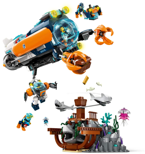 Конструктор LEGO City Глибоководний дослідницький підводний човен (60379) - 5