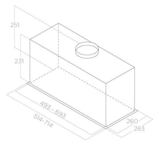 Вбудована витяжка Elica FOLD S IX/A/72 (PRF0181963) - 2