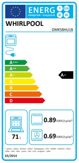 Вбудована духова шафа Whirlpool OMK58HU1B - 13