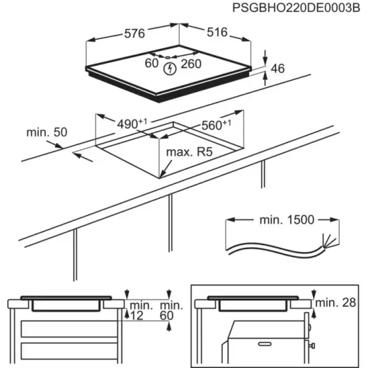 Варочная поверхность электрическая Electrolux EIT60443X - 13