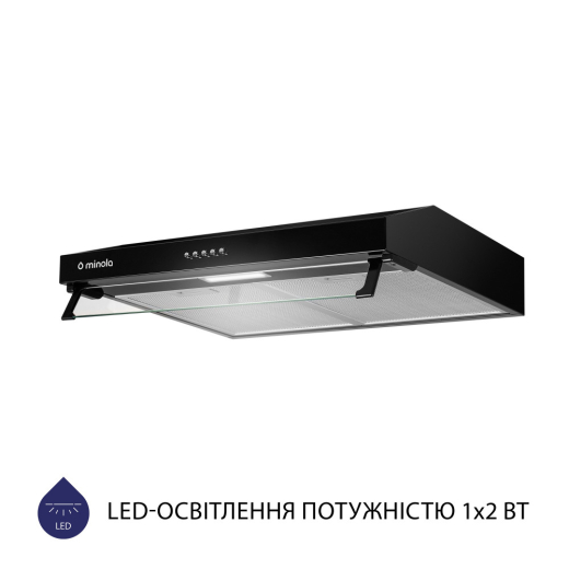 Вытяжка плоская Minola HPL 614 BL - 3