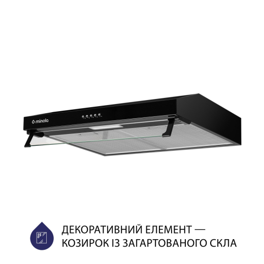 Вытяжка плоская Minola HPL 614 BL - 4
