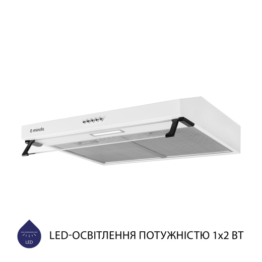 Витяжка плоска Minola HPL 614 WH - 3