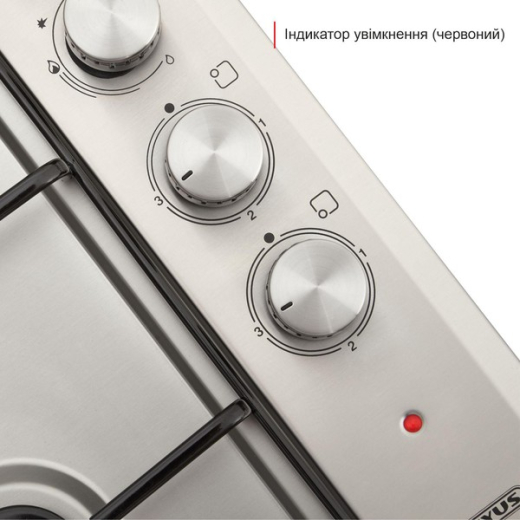 Газова варильна поверхня ELEYUS DUO 60 IS H2 EF - 12