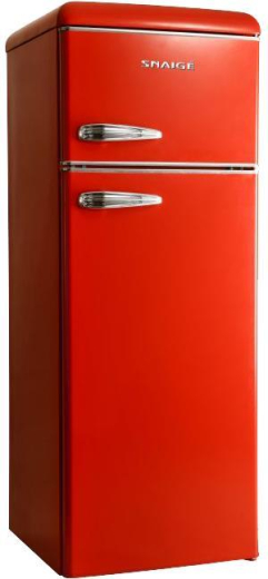 SNAIGE Холодильник з верхн. мороз., 172.5x63х56, холод.відд.-201л, мороз.відд.-57л, 2дв., A++, ST, retro, червоний - 1