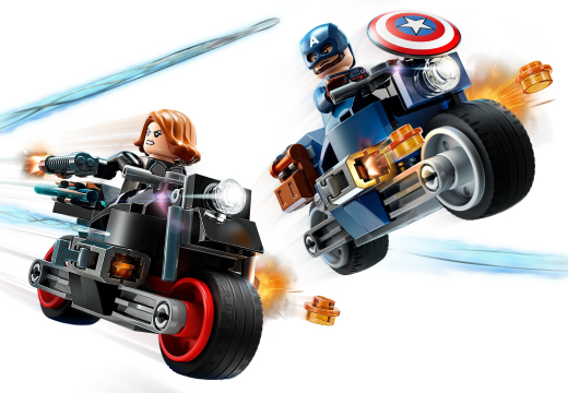 LEGO Конструктор Marvel Мотоцикли Чорної Вдови й Капітана Америка - 1
