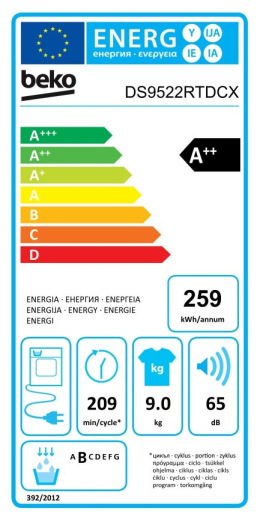 Сушарка BEKO DS9522RTDCX - 4