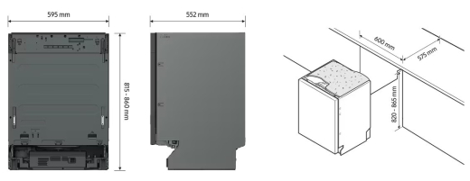 Посудомийна машина Samsung DW60BG830I00ET - 7