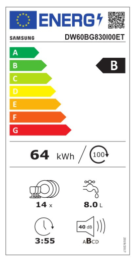 Посудомоечная машина SAMSUNG DW60BG830I00ET - 8