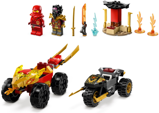 LEGO Конструктор Ninjago Кай та Рас: Битва на машині та мотоциклі - 4