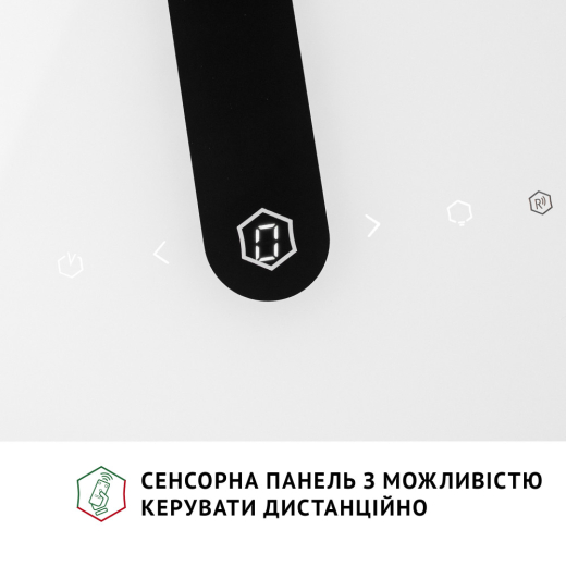 Вытяжка декоративная наклонная Perfelli PIANO BIANCA - 6