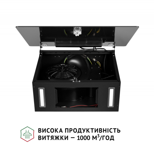 Вытяжка декоративная наклонная Perfelli PIANO NERO - 8