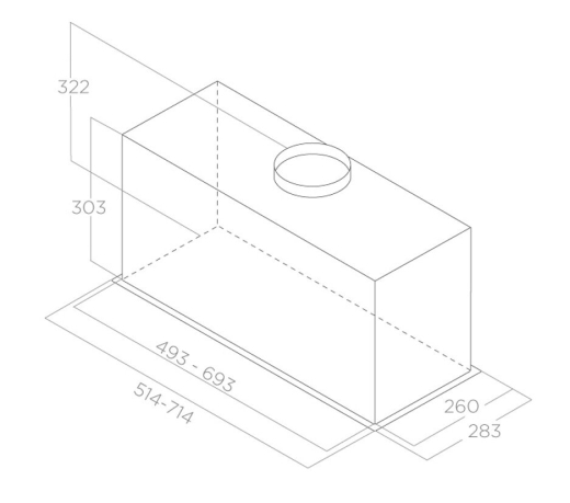 Встраиваемая вытяжка Elica Lane Sensor BL MAT/A/52 (PRF0188472) - 2