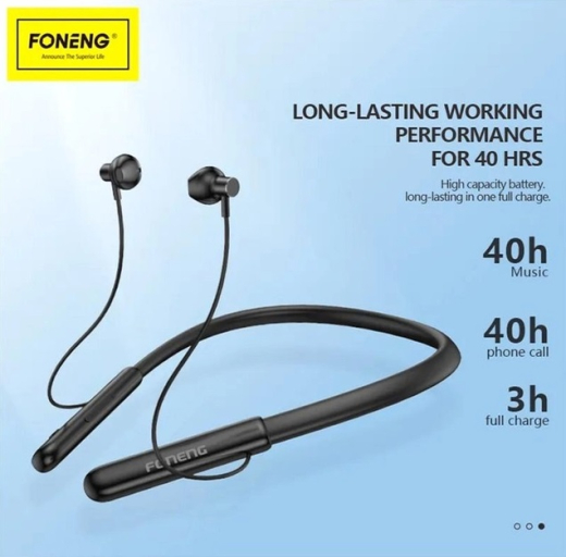 Bluetooth-гарнітура Foneng BL37 Digital Display Neckband Bluetooth Earphone (BL37-BE-DDN) - 3