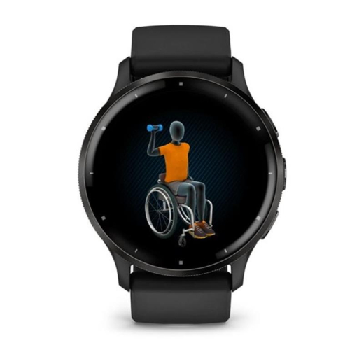 Смарт-часы Garmin Venu 3 Slate Stainless Steel Bezel with Black Case and Silicone Band (010-02784-01/51) - 6