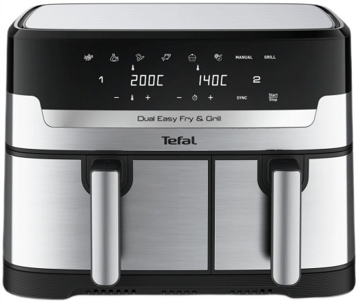 Мультипечь (аэрофритюрница) Tefal Dual Easy Fry & Grill Air Fryer EY905D10 - 1