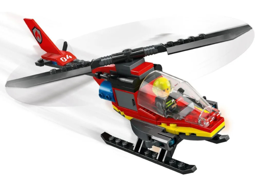 LEGO Конструктор City Пожежний рятувальний гелікоптер - 6