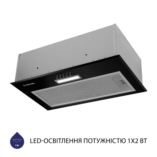 Витяжка повновбудована Minola HBI 5214 BL 700 LED - 3