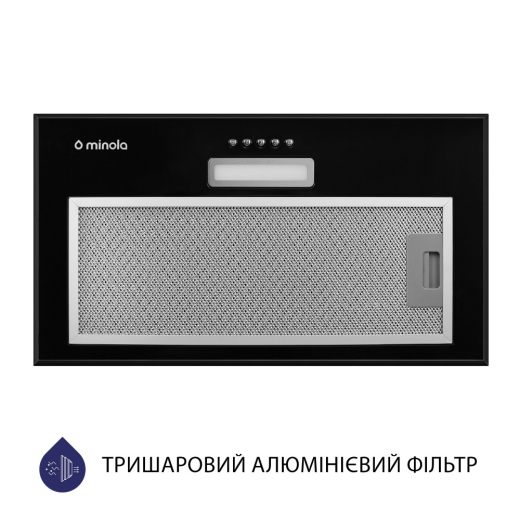 Витяжка повновбудована Minola HBI 5214 BL 700 LED - 4