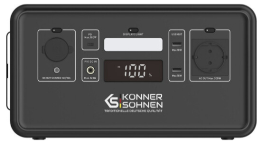 Портативная мобильная электростанция Konner&Sohnen KS 500PS - 1