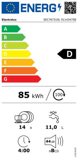 Встраиваемая посудомоечная машина ELECTROLUX EEC767310L - 5