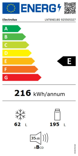 Холодильник вбудовуваний Electrolux LNT6NE18S - 9