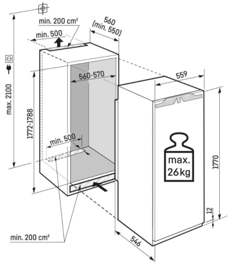 Встраиваемый холодильник Liebherr IRBci 5150 Prime - 3