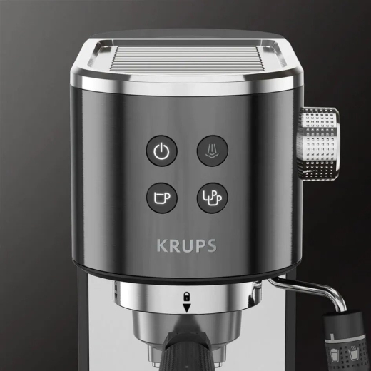 Ріжкова кавоварка еспресо Krups Virtuoso+ Pump XP444G10 - 4