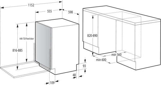 Встраиваемая посудомоечная машина Gorenje GV643D90 - 15