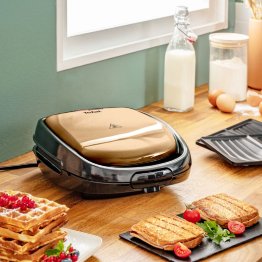 Мультимейкер (Бутербродница-Вафельница) Tefal Snack Time Coppertinto SW341G10 - 8