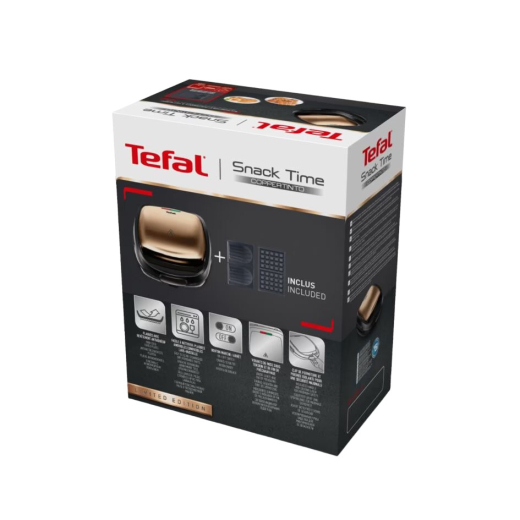 Мультимейкер (Бутербродница-Вафельница) Tefal Snack Time Coppertinto SW341G10 - 9