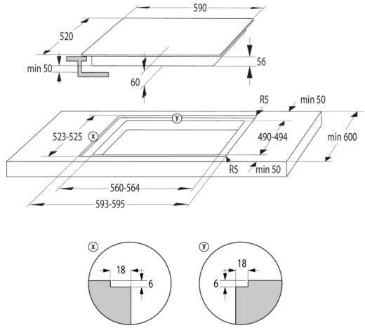 Індукційна варильна поверхня Gorenje GI6401BSCE - 8