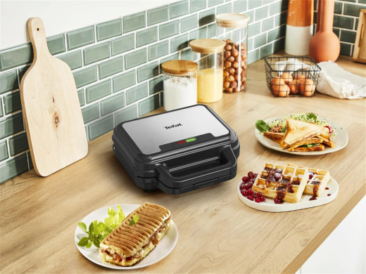 Мультимейкер (бутербродниця-вафельниця-гриль) Tefal Ultracompact 3in1 SW383D10 - 11