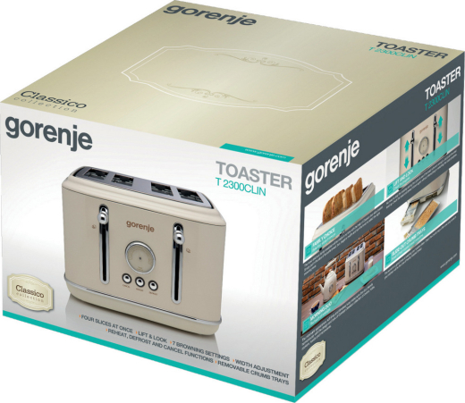 Тостер Gorenje T2300CLIN - 10