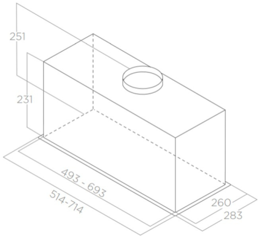 Вытяжка встраиваемая   ELICA CT23 BL MAT/A/72 - 7