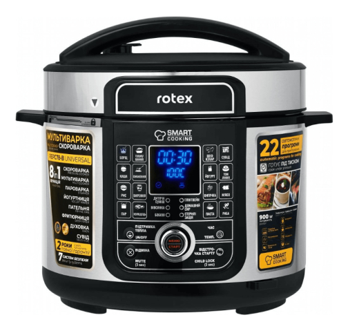 Мультиварка-скороварка Rotex REPC78-B Universal - 1