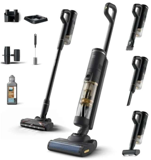 Миючий вертикальний + ручний пилосос (2в1) Philips 7000 Series AquaTrio XW7264/11 - 2