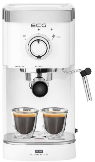 Ріжкова кавоварка еспресо ECG ESP 20301 White - 4