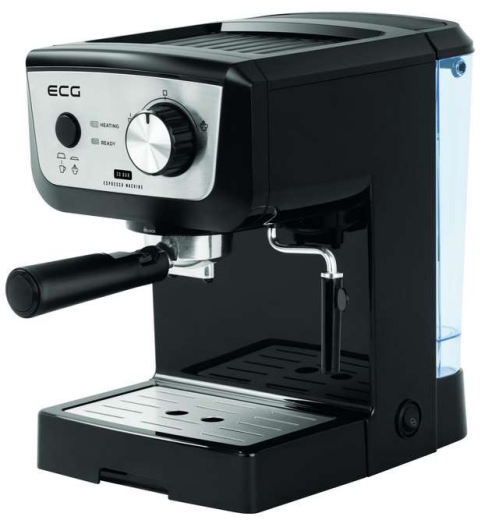 Рожковая кофеварка эспрессо ECG ESP 20101 Black - 2