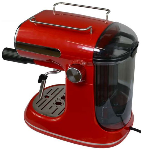 Ріжкова кавоварка еспресо Grunhelm GEC09 red - 4