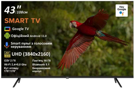 Телевізор Prime Technics PT 43U14SG11FR - 1