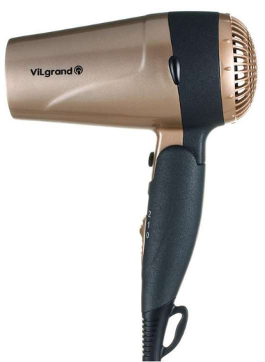Фен дорожній ViLgrand VHD-1809FH gold - 2