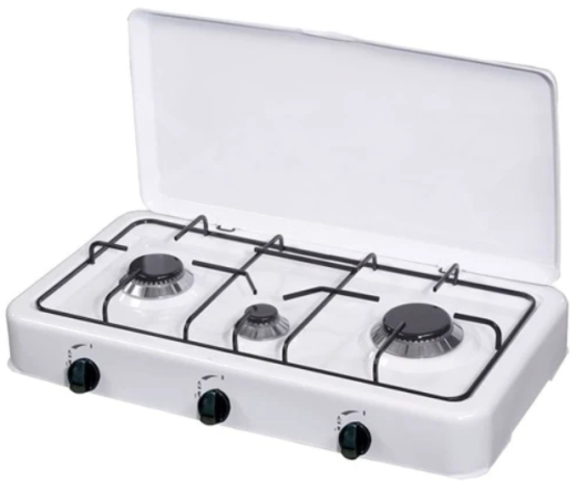 Плита газова настільна KUMTEL KO-1233 WHITE PAINTED - 1