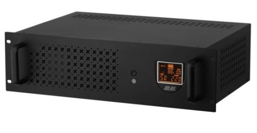 Джерело безперебійного живлення 2E RE2000, 2000VA/1200W, RM 3U, LCD, USB, 2xSchuko - 1