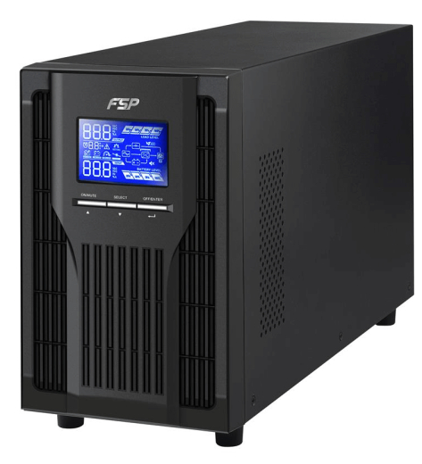 Джерело безперебійного живлення FSP Champ 2K, 2000VA/1800W, LCD, USB, 3xSchuko - 1