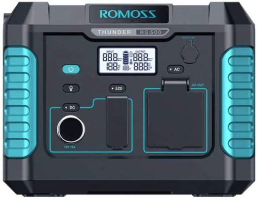 Зарядная станция Romoss RS500 Black Blue (RS500-2B2-G153H) - 1